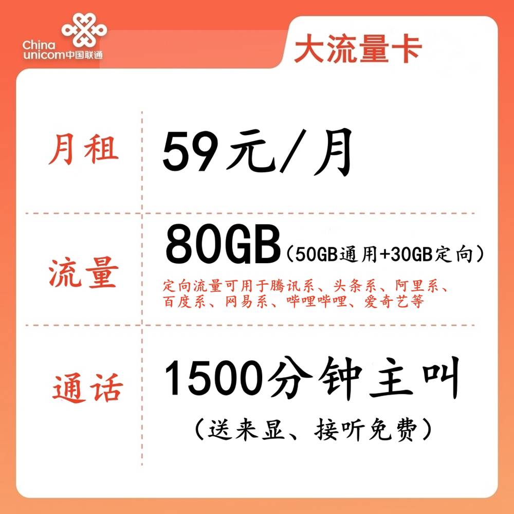 图片[1]-LH靓号AAA+AAAA(59)丨59元80G全国流量+1500分钟国内通话（长期可续）-172号卡-号卡极团-号卡联盟-卡业联盟-号易